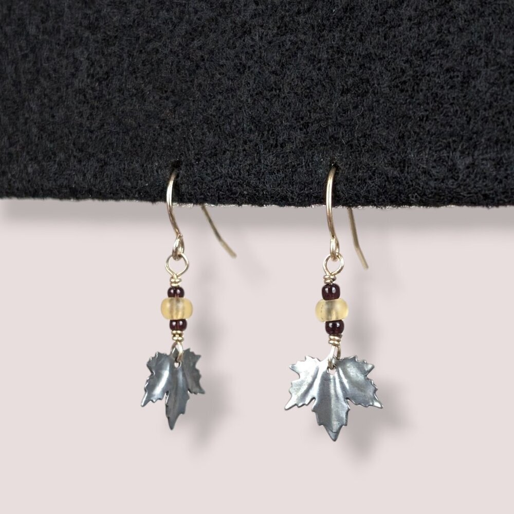 (2/$20) Maple Leaf Dangling Earrings